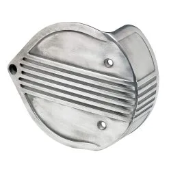 Lowbrow Customs Finned Air Cleaner Cover For S&S Super E/G - Semi Polished