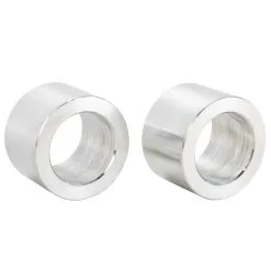 Lowbrow Customs 3/4 Inch ID X 3/4 Inch Long Aluminum Motorcycle Wheel Axle Spacers - Pair