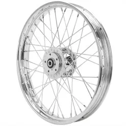 Mid-USA 21 X 2.15 Chrome Complete Front Wheel Fits Harley-Davidson Sportster XL & FX 1984-1999