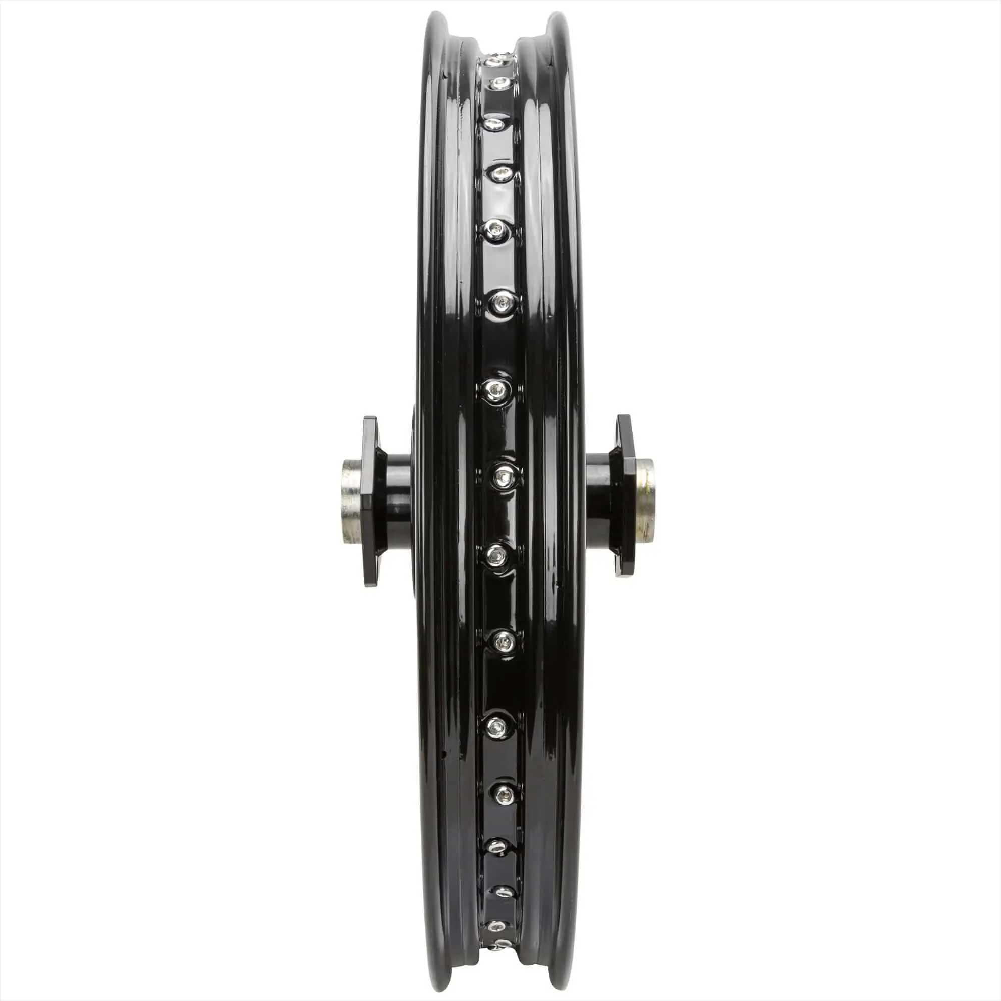 Mid-USA 21 X 2.15 Black Complete Front Wheel Fits Harley-Davidson FL Shovelheads 1973-1984 7 Mid-USA 21 X 2.15 Black Complete Front Wheel Fits Harley-Davidson FL Shovelheads 1973-1984 - Image 5