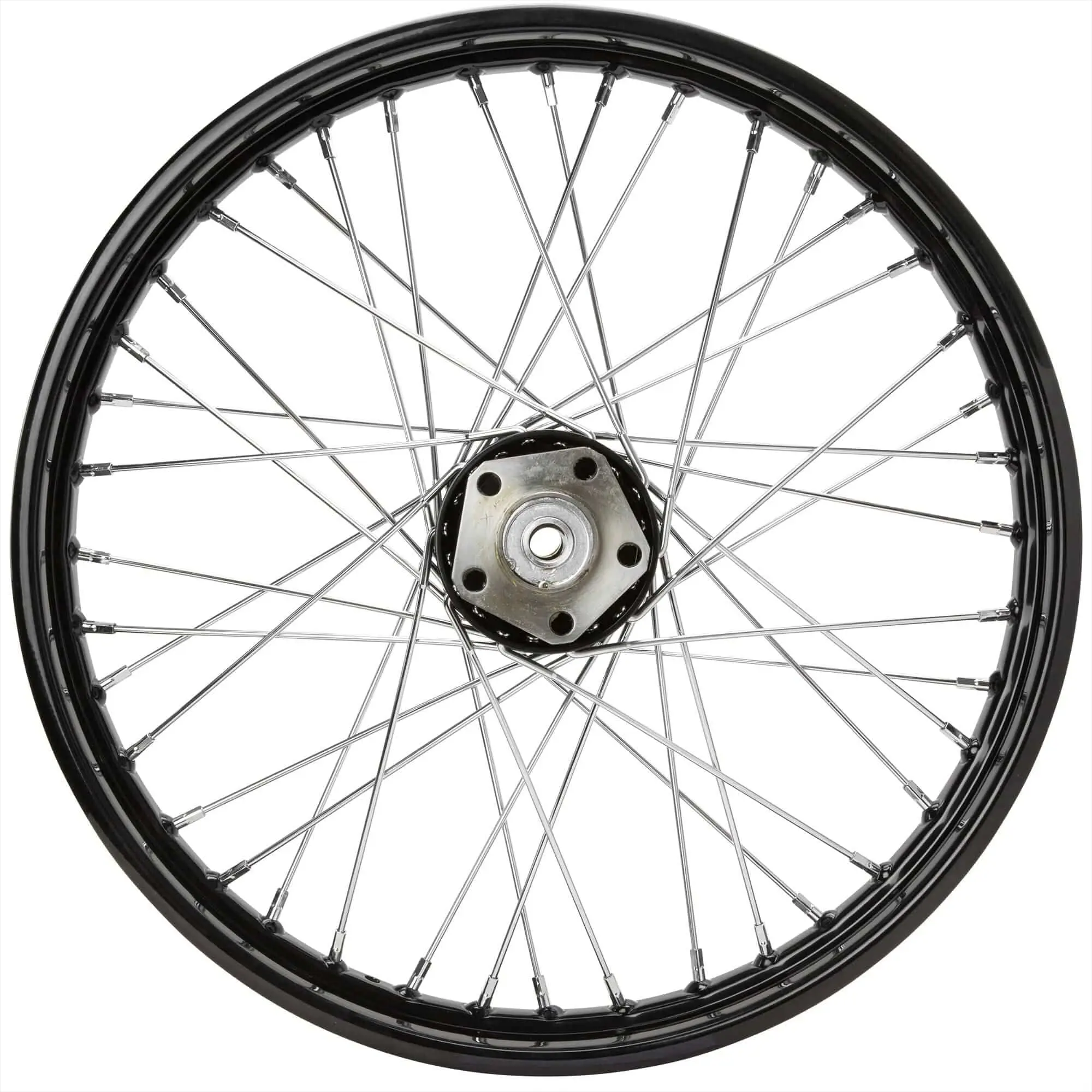 Mid-USA 21 X 2.15 Black Complete Front Wheel Fits Harley-Davidson FL Shovelheads 1973-1984 8 Mid-USA 21 X 2.15 Black Complete Front Wheel Fits Harley-Davidson FL Shovelheads 1973-1984 - Image 6