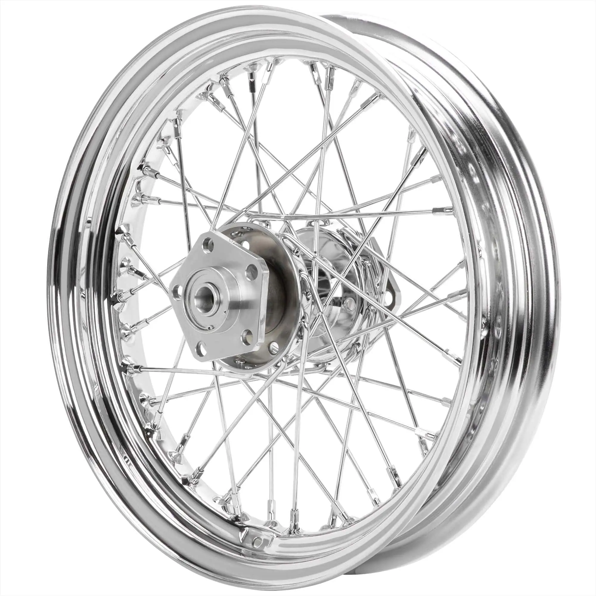 Mid-USA 16 X 3.00 Chrome Complete Front / Rear Wheel Fits Harley-Davidson Big Twins 1973-1984 3 Mid-USA 16 X 3.00 Chrome Complete Front / Rear Wheel Fits Harley-Davidson Big Twins 1973-1984