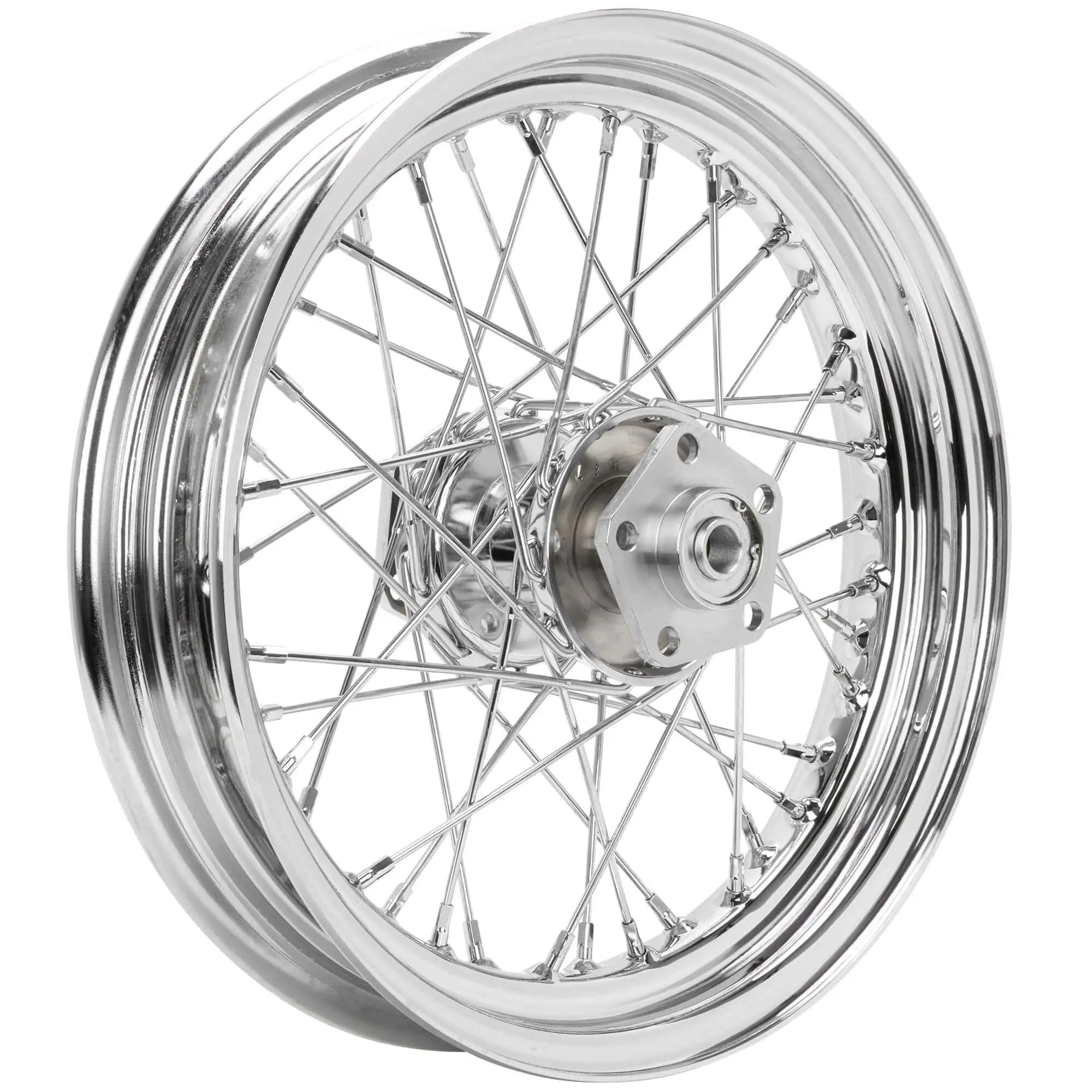 Mid-USA 16 X 3.00 Chrome Complete Front / Rear Wheel Fits Harley-Davidson Big Twins 1973-1984 8 Mid-USA 16 X 3.00 Chrome Complete Front / Rear Wheel Fits Harley-Davidson Big Twins 1973-1984 - Image 6