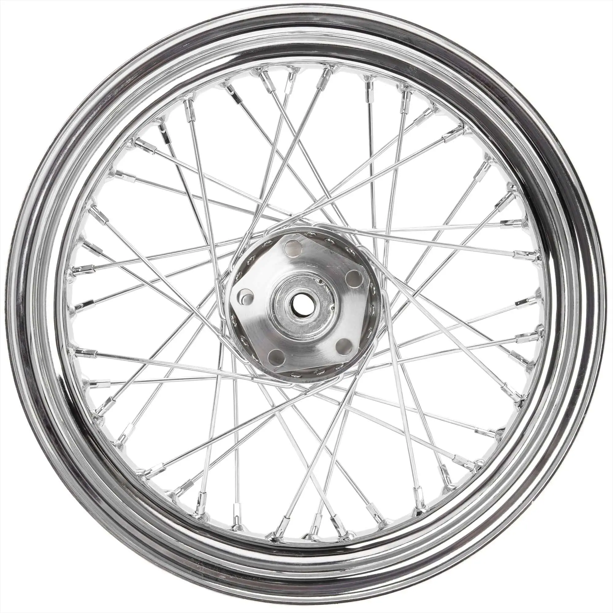 Mid-USA 16 X 3.00 Chrome Complete Front / Rear Wheel Fits Harley-Davidson Big Twins 1973-1984 10 Mid-USA 16 X 3.00 Chrome Complete Front / Rear Wheel Fits Harley-Davidson Big Twins 1973-1984 - Image 8