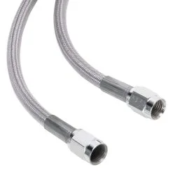Goodridge Universal Braided Stainless Brake Line - 23" - Clear Coated -Motorcycle Chain Sales Shop 012027 Goodridge Universal Braided Stainless Brake Line 23in Clear Coated 5