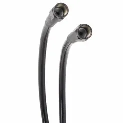 Goodridge Universal Braided Stainless Brake Line - 16" - Ebony -Motorcycle Chain Sales Shop 012038 Goodridge Universal Braided Stainless Brake Line 16in Ebony 1