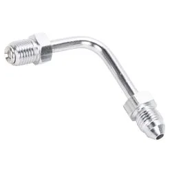 Goodridge Short 90 Degree Tube Adapter - Chrome