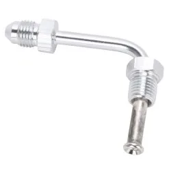 Goodridge Short 90 Degree Tube Adapter - Chrome -Motorcycle Chain Sales Shop 012787 Goodridge Short 90 Degree Tube Adapter Chrome 3