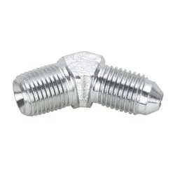 Goodridge 45 Degree -3 To 1/8 Inch NPT Fitting - Chrome