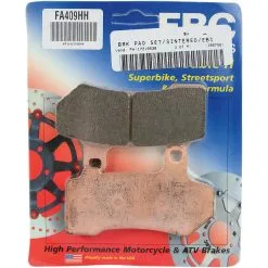 EBC Brakes Sintered Front/Rear Rear Brake Pads 2008-21 H-D FLHT/FLHR/FLTRX/FLTRU/FLTRK 09-13, 19-21 FLHTCUTG/FLHXXX 19-21 FLRT 09-13 H-D FL Trike 06-17 V-Rod