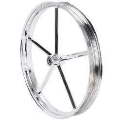 Led Sled Customs Square Spoke Invader 21 X 2.15 Spool Hub Front Wheel - Chrome -Motorcycle Chain Sales Shop 014994 LedSledCustoms SquareSpokeInvader21x2 15SpoolHubFrontWheel Chrome 3