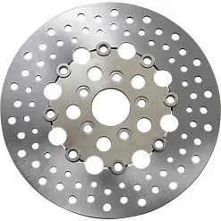 RUSSELL Floating Drilled Stainless Steel Brake Rotor - 11.5 Inch - Replaces Harley-Davidson OEM# 41789-92