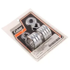 Colony #2035-5 Front Axle Nut Spacer Chrome Grooved Harley FLT 2000-07