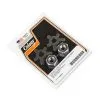 Colony #8409-4 Rear Brake Cross Shaft Nut & Lock Kit Chrome Harley Big Twin 30-57 -Motorcycle Chain Sales Shop 8409 4 COLONY CHROME PLATED REAR BRAKE CROSS
