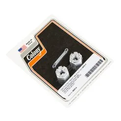 Colony #8855-4 Front Axle Nut Kit CAD Harley 45 Solo 37-52 OEM 3910-37