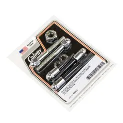 Colony #8866-8 Sprocket Cover / Master Cylinder Mounting Kit Chrome Acorn Harley XL 86-up