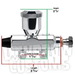 Kustom Tech Custom Rear Master Cylinder - Black -Motorcycle Chain Sales Shop large 2827 large 2826 2827 kustomtech chopper master cylinder reservior polished 2 specs
