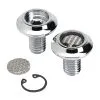 Lowbrow Customs Radius Breather Bolts For Harley-Davidson Twin Cam - Chrome Plated -Motorcycle Chain Sales Shop large 3736 003736 lowbrow customs radius twin cam breather bolts 2