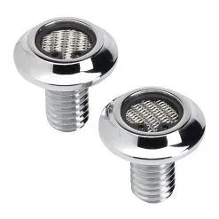 Lowbrow Customs Radius Breather Bolts For Harley-Davidson Twin Cam - Chrome Plated -Motorcycle Chain Sales Shop large 3736 003736 lowbrow customs radius twin cam breather bolts 3