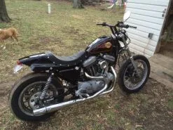 Lowbrow Customs Belt To Chain Conversion Kit Harley 1200 Sportster 1995-2003 - Black Sprocket -Motorcycle Chain Sales Shop large 3803 chain conversion 2000 sportster